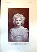 Antique Print Sylvia Daughter John Cotterell Indian Durbar Lord Curzon 1902