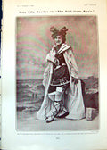 Antique Old Print Ella Snyder Girl Kays Andrew Black ArnFesy A Nicholls 1902