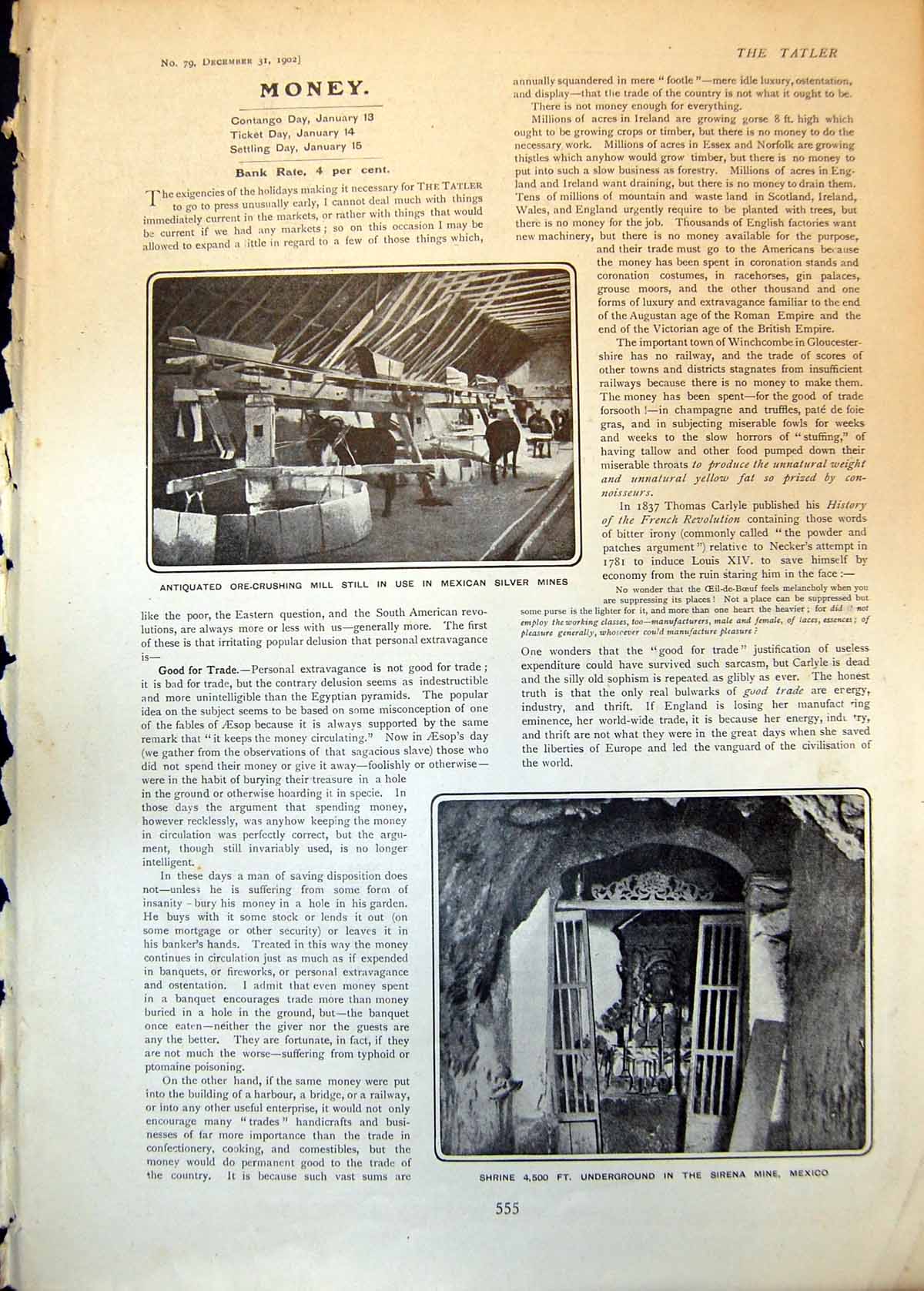 Old Ore Crushing Mill Mexican Silver Mines Shrine Sirena Mine Mexico