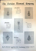 Antique Print Advert Parisian Diamond Co Jewels Set Diamonds Amethysts 1905
