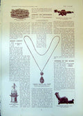 Old Pendant Parisian Diamond Co Chair J Foot Oak Dresser Heal Sons 19 20th