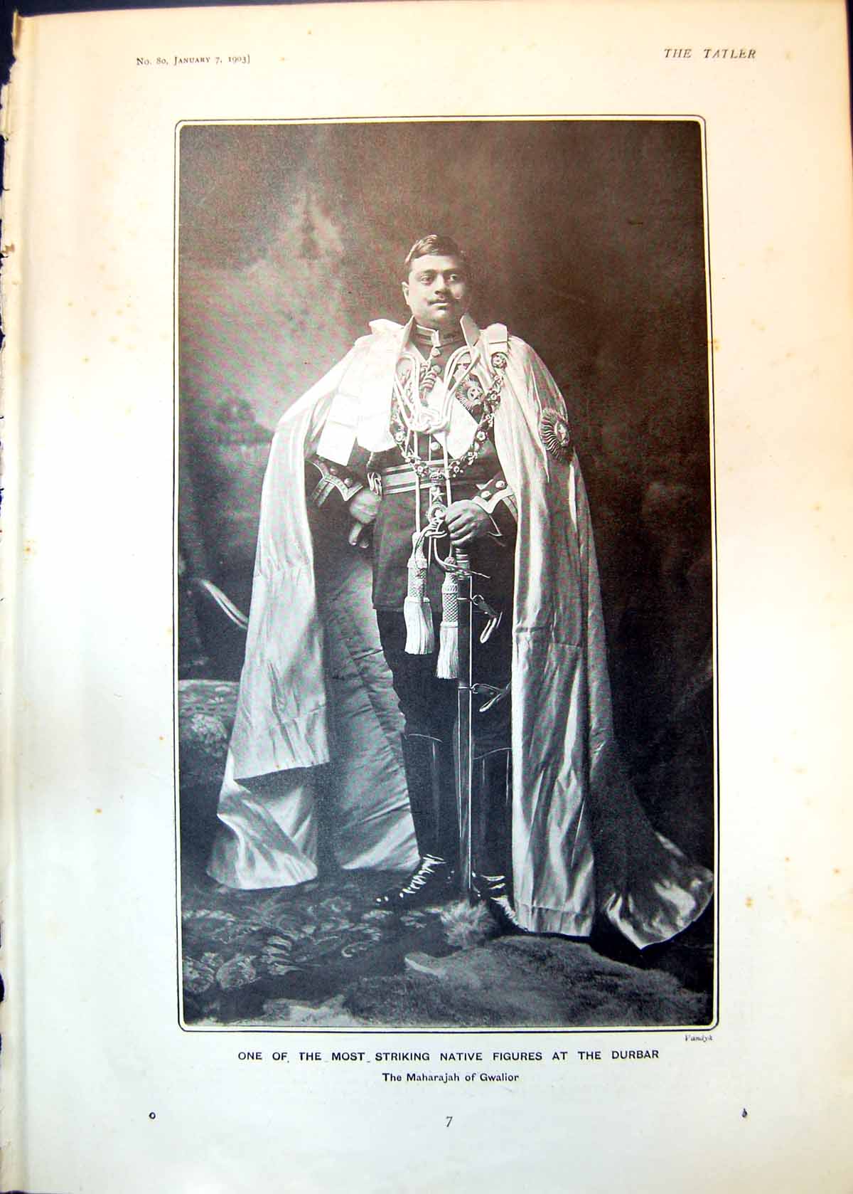 Old Maharajah Gwalior Durbar Actors Brother Officers Leo Trevor 1903 20th