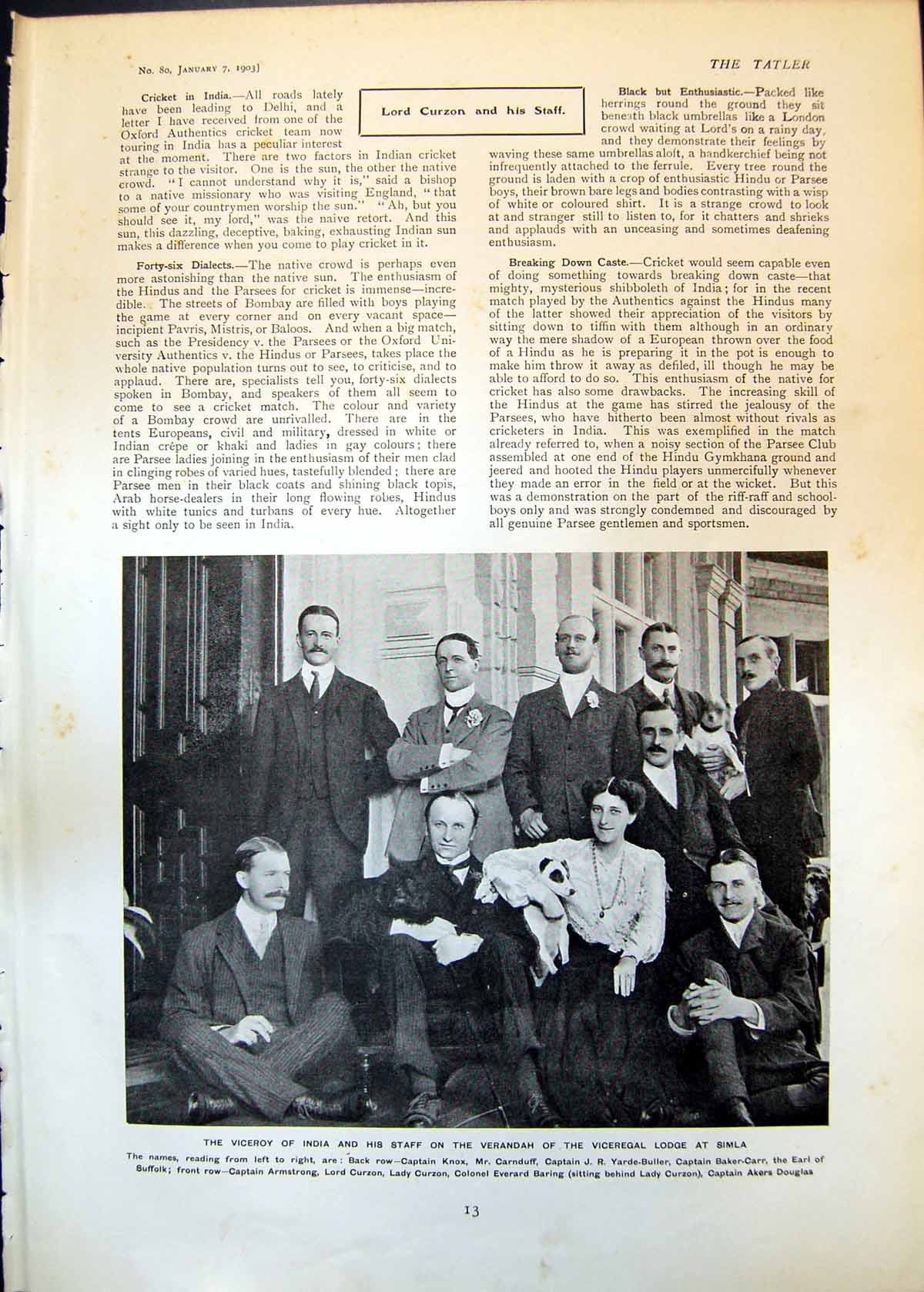 Old Viceroy India Staff Viceregal Lodge Simla Memories Sheet Music 19 Victorian