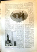 Old Print Ladies Hockey Blackheath E Willoughby Starter Jockey Club 1903 20th