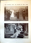 Antique Print Eternal City Roma Viola Allen Marie George Mother Goose 1903 20th