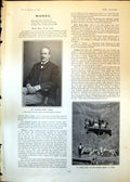 Antique Print Charles Henry Mason Solicitor Railway De Beers Mine 1875 1903