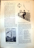 Old Print Faked Photo Monument Collapsing London J Taylor Dr W Grace 1903 20th
