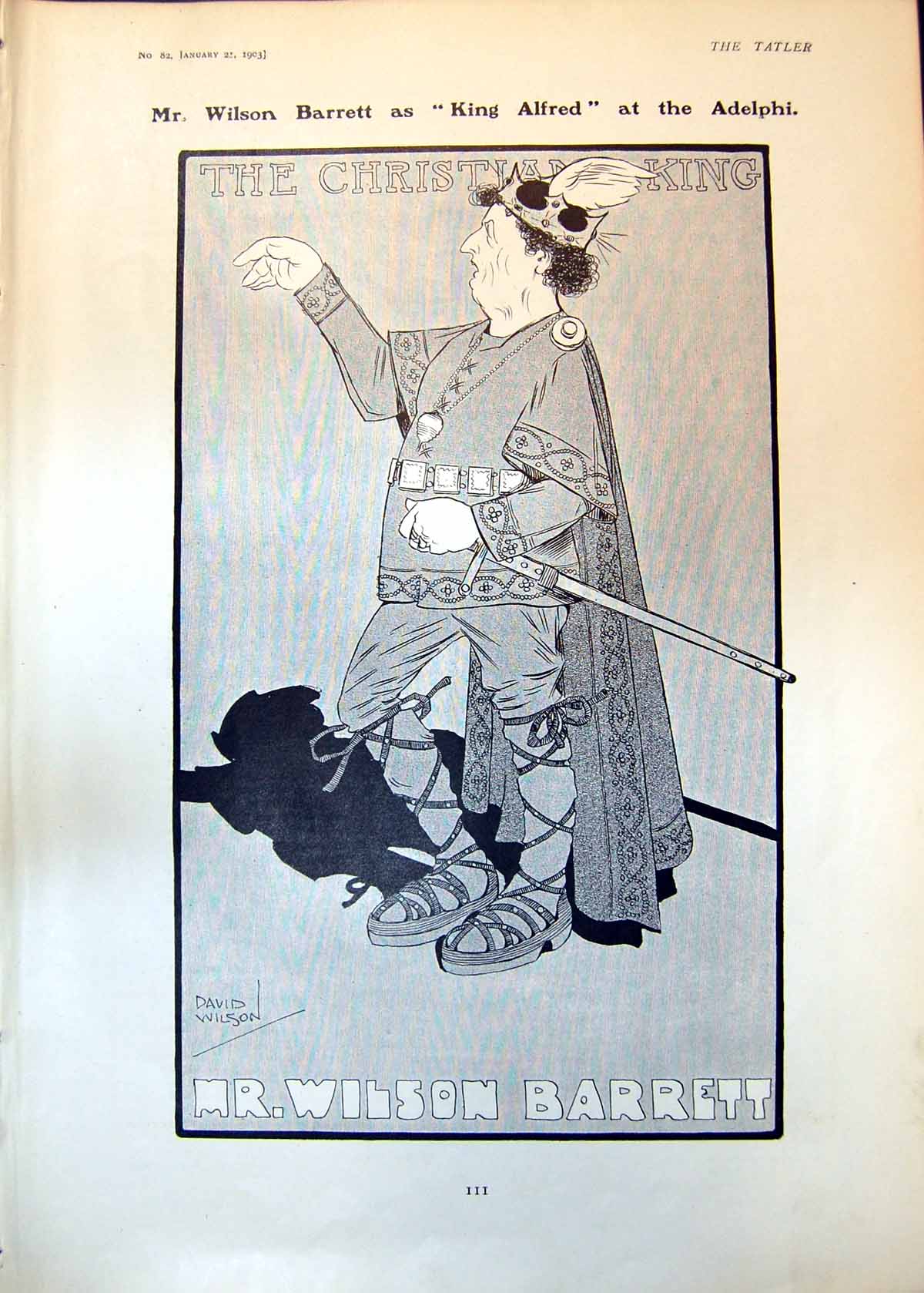 Old Wilson Barrett King Alfred Football England V Wales Swansea 1903 20th