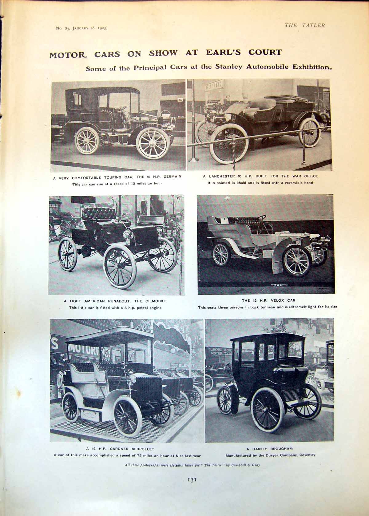 Old Motor Cars Earls Courttoy Safe Paris Wreck Ship Great Northern 19 20th