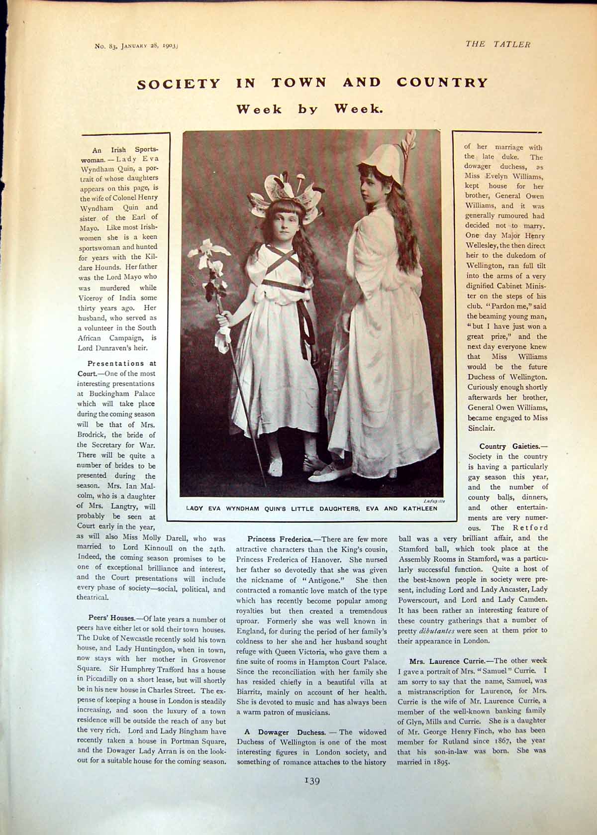 Old Eva Kathleen Quin Lord Basil Blackwood Countess Dudley Annesleys1