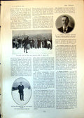 Old E Sewell Cricketer Tom Hayward Race Lingay Fen Skating Gowns 1903 20th