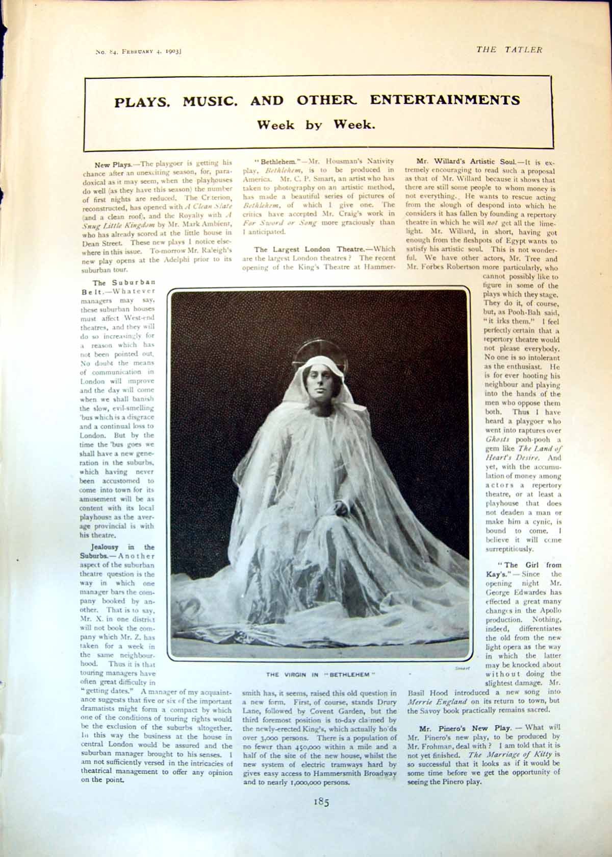 Old Virgin Bethlehem Miss Burt Martha Cunningham Sisters Hengler 1903 20th