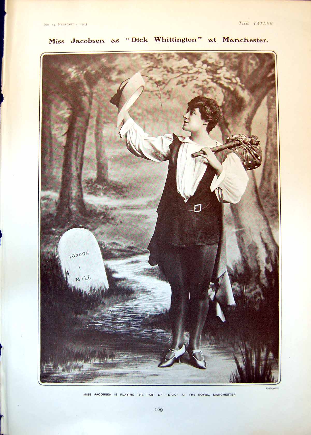 Old Miss Jacobsen Dick Whittington Manchester Worlds Fair Showman1903 20th