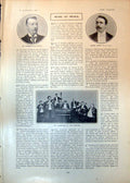 Old Print Signor Boochi Mr Pougher London Scottish V Cambridge Rugby 1903 20th