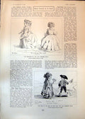 Old Print Sketches Queen Victoria Late Princess Royal King Age Four 1903 20th
