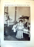 Old Print Madge Lessing Plays Jill Mother Goose Pantomine Drury Lane 1903 20th