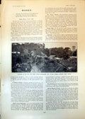 Original Old Antique Print Camp Attasi Gfields Wassau District West Africa 1903