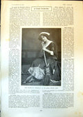 Original Old Antique Print Miss Augarde Cinderella Grand Theatre Leeds 1903