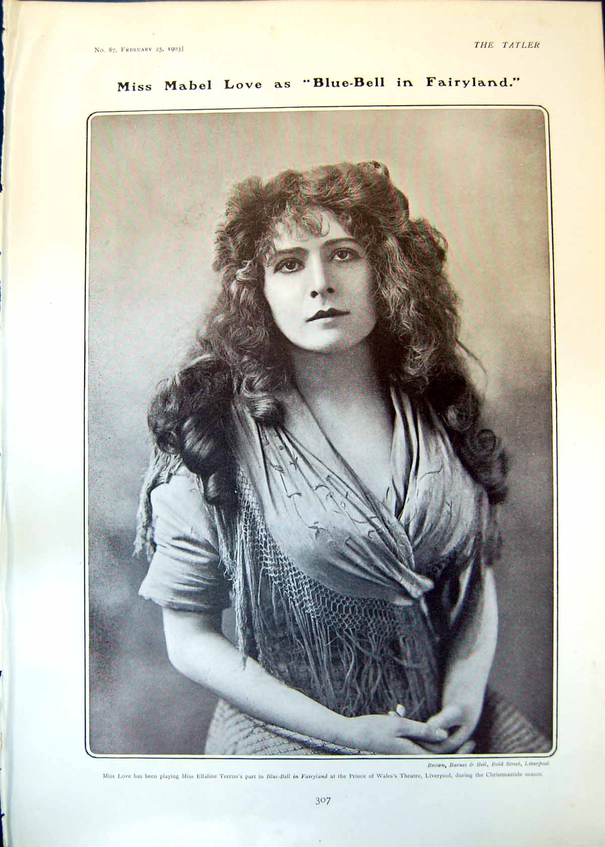 Old Mabel Love Bluebell Fairyland He Loves Me Mr Waller Grace Lane 19 20th