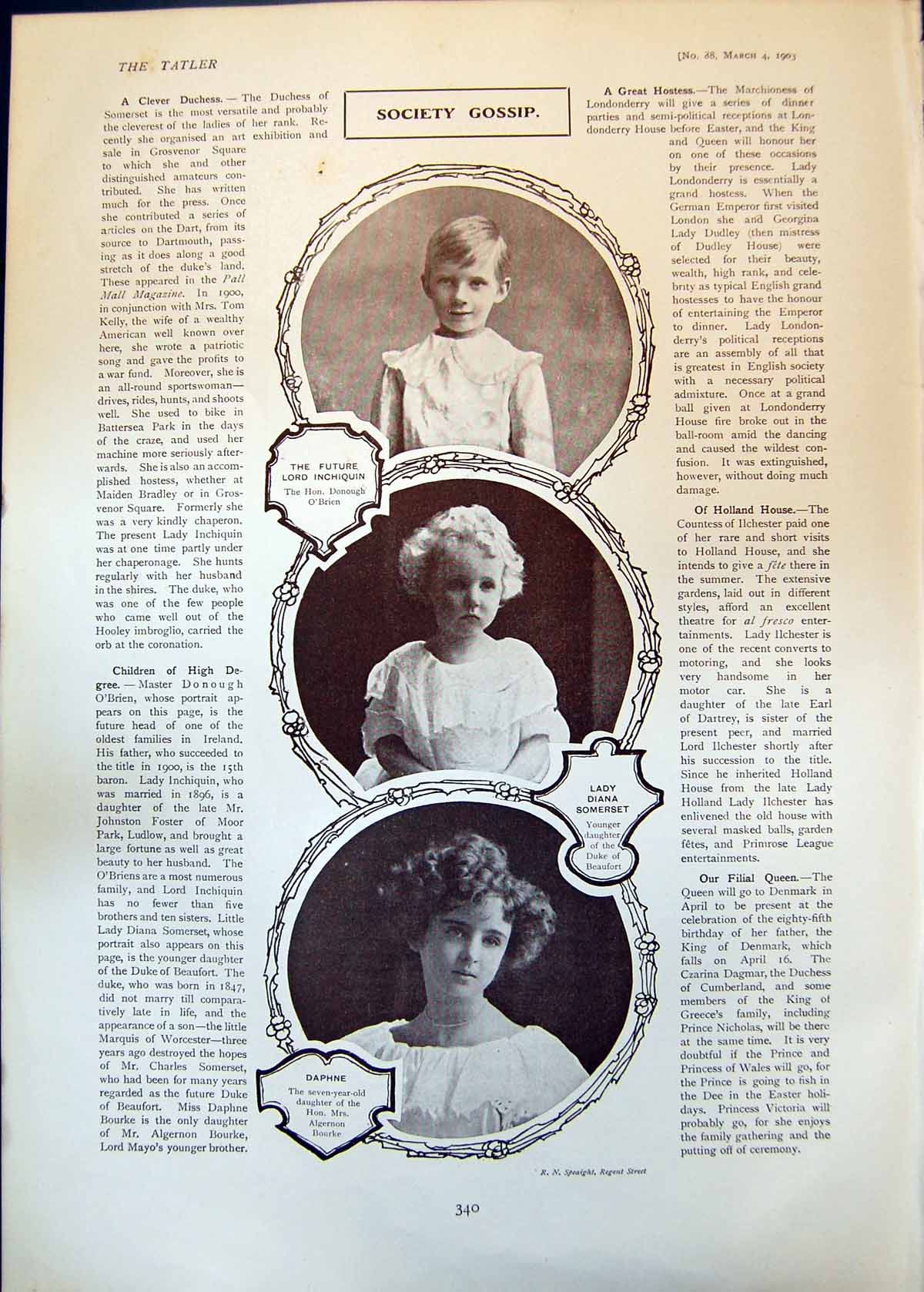 Old Future Lord Inchiquin D Somerset Daphne Bourke Earl Shaftesbury19 20th