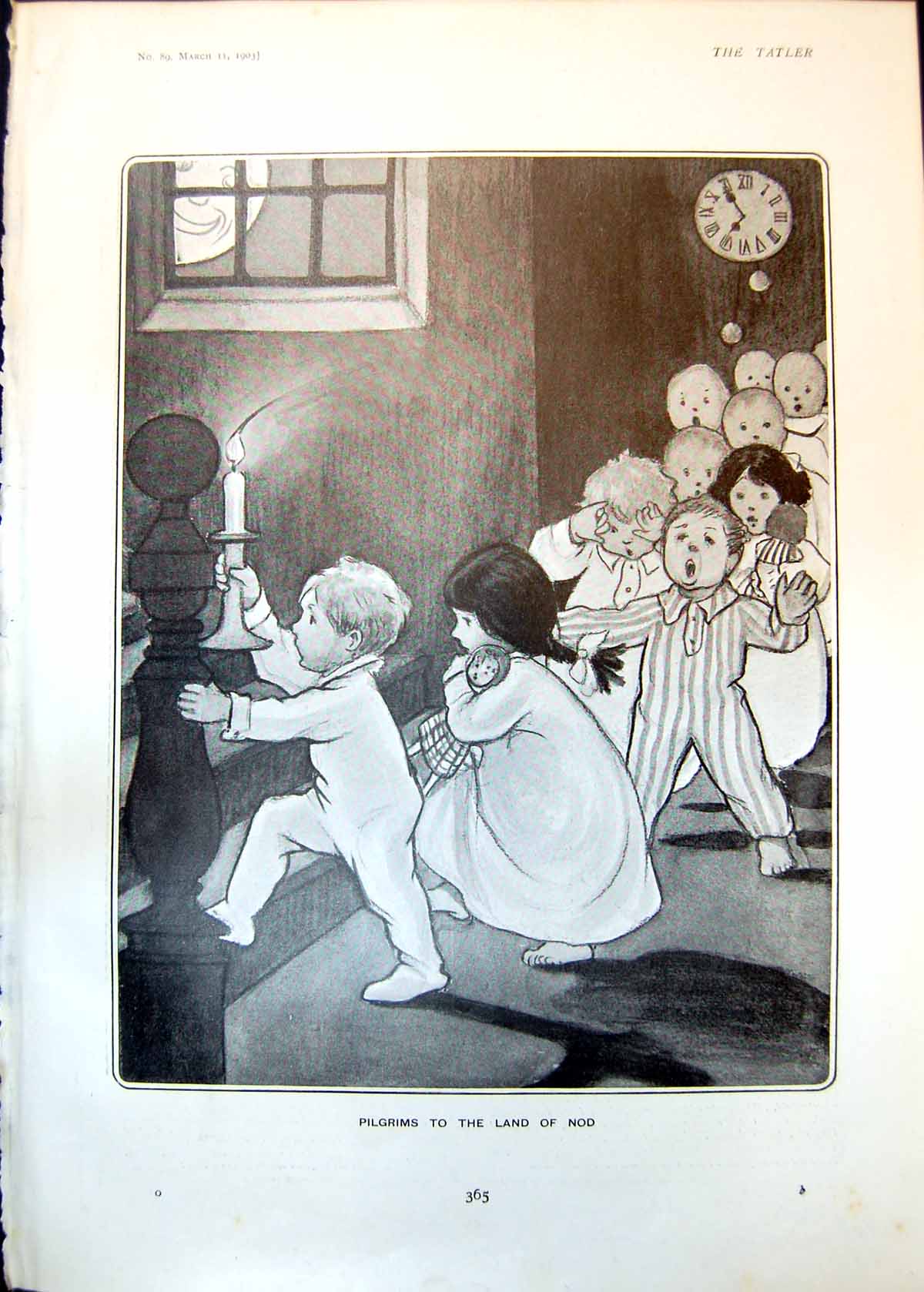 Antique Print Pilgrims Land Nod Children Jingo Zoo Elephant Mr Bostock 1903