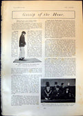 Antique Print Gen Buller Football Batley Launch Shamrock 111 Dumbarton 1903