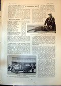 Antique Old Print Cheetah India Mr Mrs Ewing Car Dixons Hotel Mafeking 1903