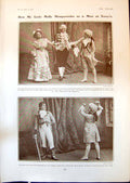 Old Print Lady Molly Martingale Harry Romney Milliner Duchess Ballet 1903 20th