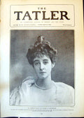 Old Print American Beauty Duchess Marlborough Daughter W Vanderbilt 1903 20th