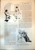 Old Antique Print Why Tommy Grew Cable Chess Match England America 1903 20th