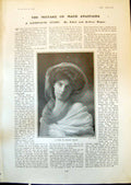 Original Old Antique Print Type English Beauty Esme Collings 1903 20th Century