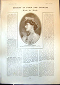 Antique Print Countess Stradbroke Dean Ripon Dr Fremantle MarigForbes 1903 20th