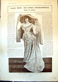 Antique Old Print Decima Moore Lady Molly Snug Little Kingdom Edith Cole 1903