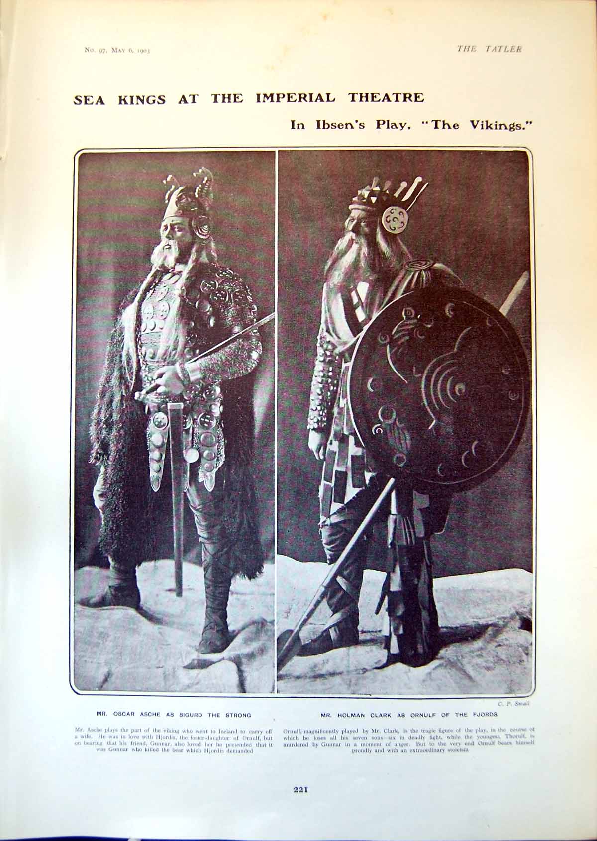 Old Vikings Oscar Asche Holman Clark Clarisse Heney Carmen Rocas 1903 20th