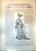 Antique Print Ladys Mirror Afternoon Toilette Motor Coats Cloth Frieze 1903