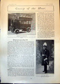 Antique Print Londons New Motor Bus Col C Gordon Parade Steam Waggons 1903 20th