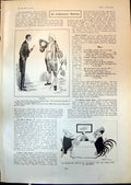 Antique Print Humour Buffalo Bills Show Manchester Cup Prix Persimmon 1903 20th