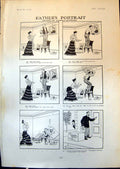 Original Old Antique Print Fathers Portrait Albert Levering 1903 20th Century