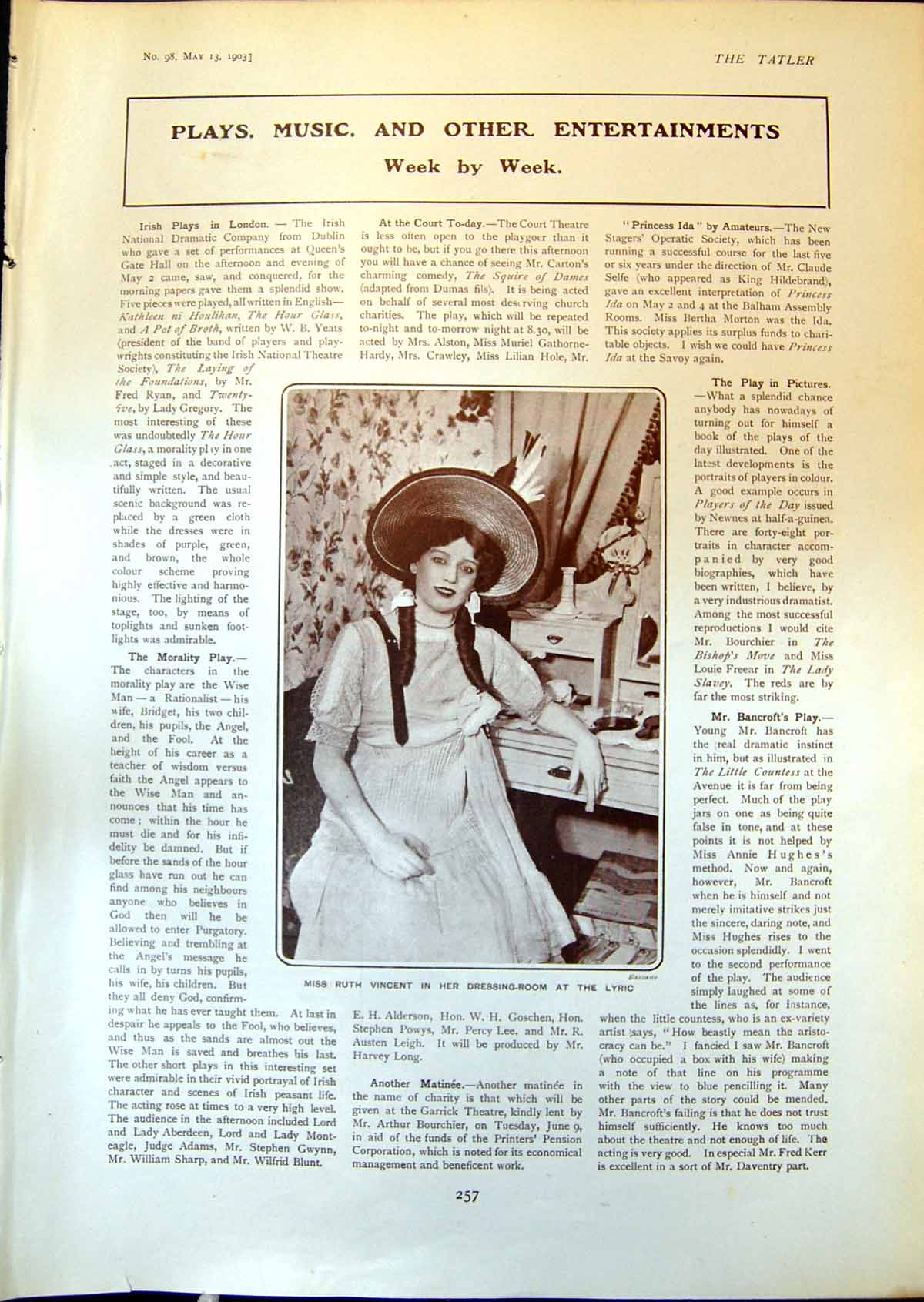 Old Ruth Vincent Lyric Evelyn Amethe Madeline Payne Stuart Baynes 190 20th