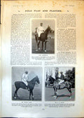 Old Polo Lord Harrington Foxhall Keene Cricket C Burnup W Graburn1903 20th
