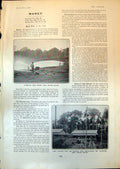 Antique Print British Guiana Hydraulic GMining Railway Pipe Line Omai 1903 20th