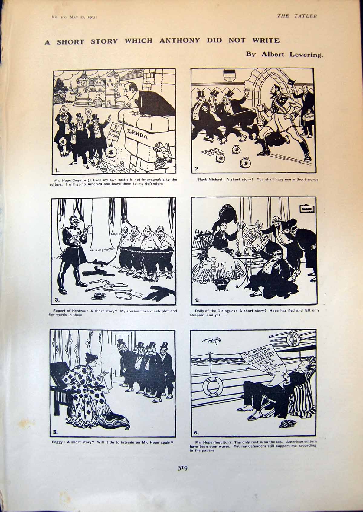 Old Short Story Albert Levering Parliamentary Golf Handicap Soames190 20th