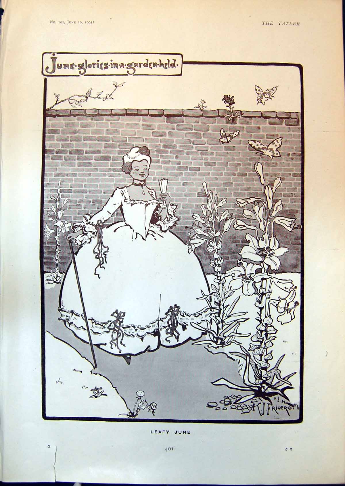Old Leafy June Lady Garden K Fricero Just Five Lafayette Young Girl
