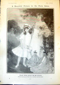 Antique Print Madame Helene Chauvin And Daughter A Faivre Paris Salon 1903 20th