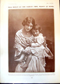 Antique Print Daisy Holly Gaiety Mrs Mason Home Henry Wood Conducting 1903 20th