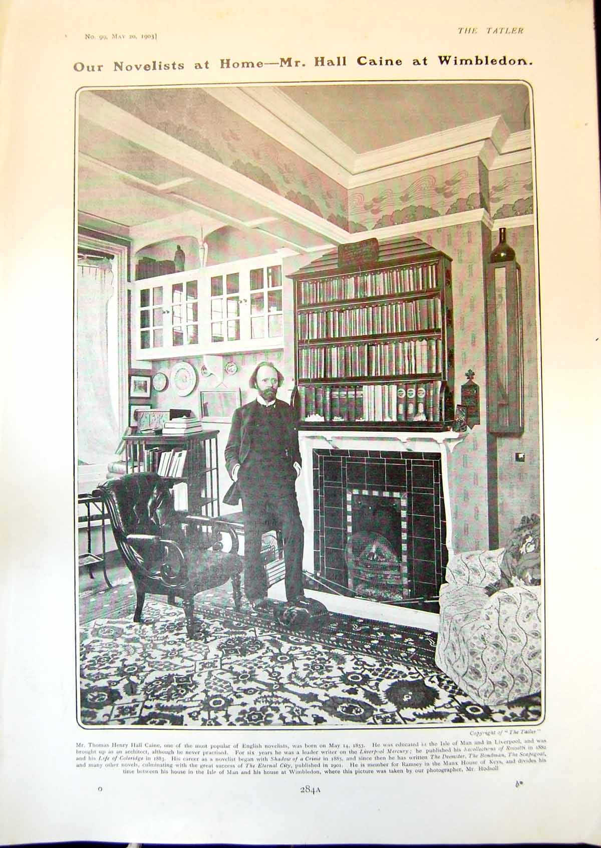 Old Hall Caine Wimbledon A Leatham Chinese Housekeeper Honolulu 1903 20th