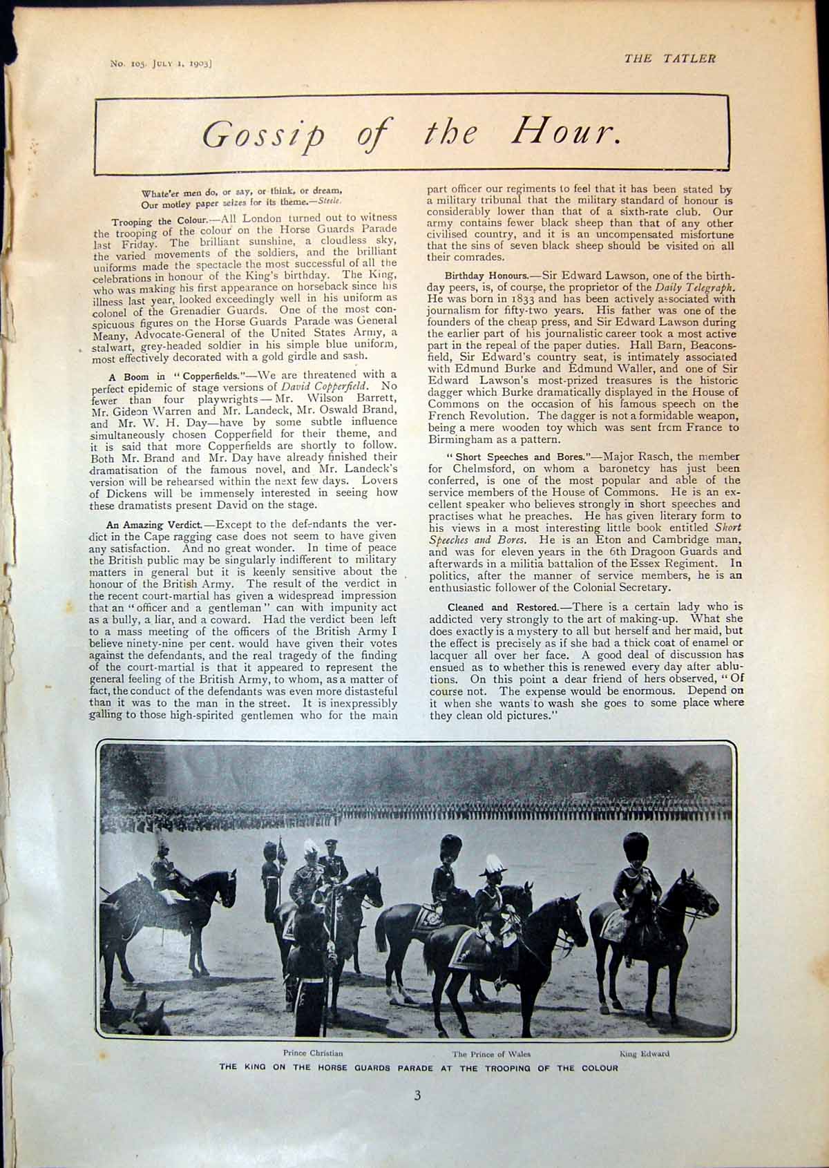 Old King Trooping Colour Floods Wargrave English Fan Louis Xv Fan 190 Victorian