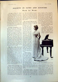 Antique Print Lady Maud Warrender Princess Hatzfeldt Mrs Claude Watney 1903