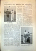 Old Famous Cantabs E Dowson K Ranjitsinhji Lord Harris Cricketer Son1