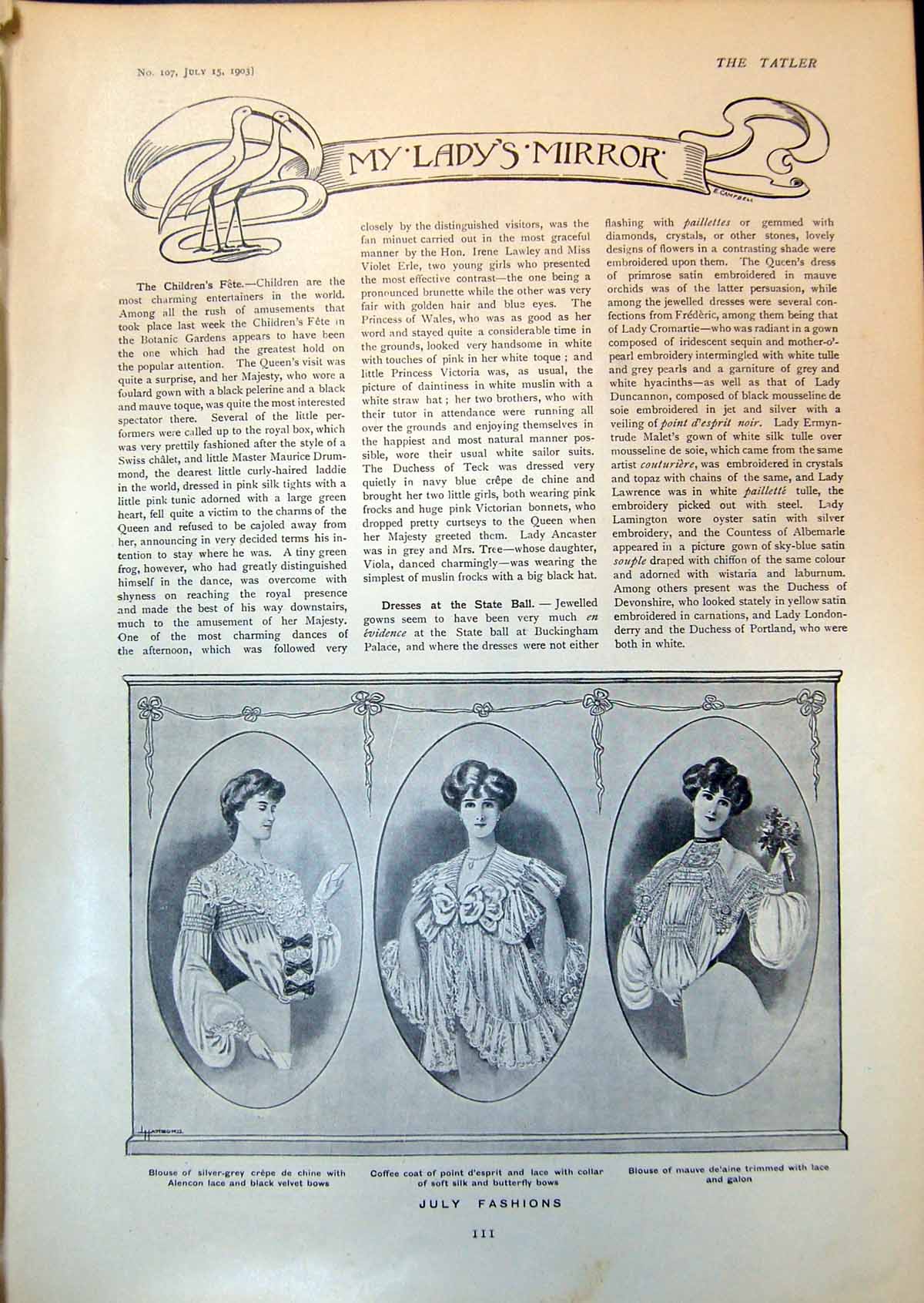 Old Ladys Fashions Blouses Bathing Dress Diamond Merchants Shop 1903 20th